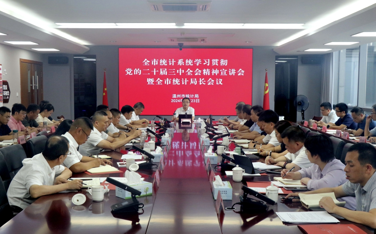 市統計局召開全市統計系統學習貫徹黨的二十屆三中全會精神宣講會暨全市統計局長會議